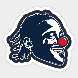 Antonio Brown Patriots Clown Design Sticker